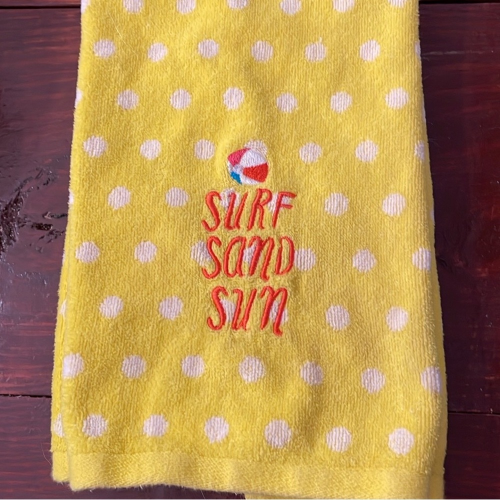 Surf, Sand, Sun Sonoma hand towel